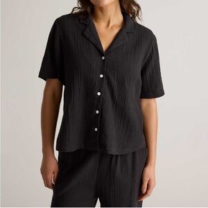 Quince cotton gauzy organic cotton comfy minimalist Short Sleeve top women’s XL